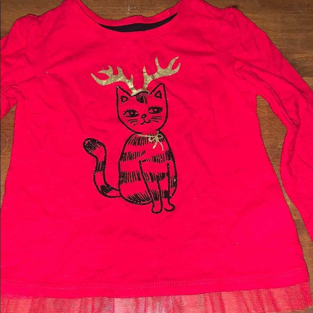 18- 24m Reindeer cat shirt